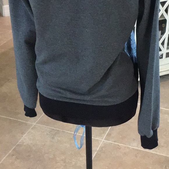 Madness National faux leather/sequin front top, long sleeves, size medium - Picture 13 of 14